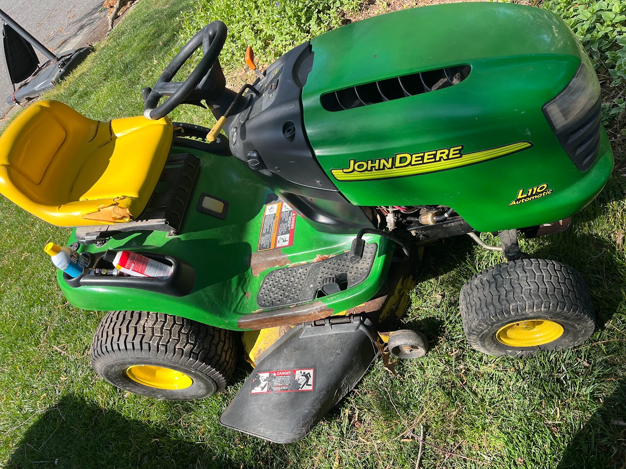 John Deere riding mower repair